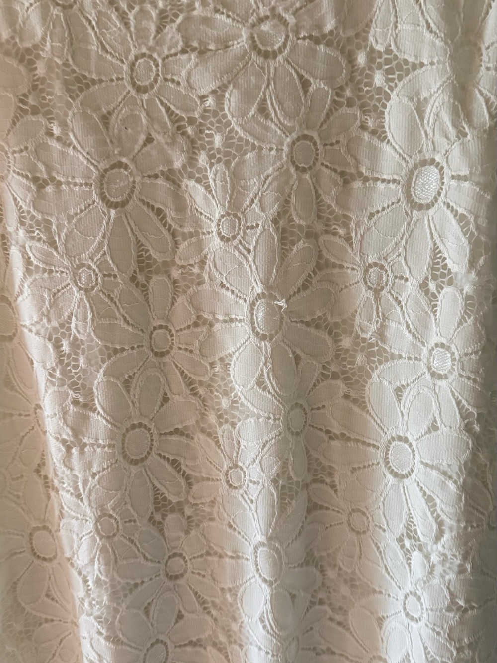 Tiana B White Floral Lace Sleeveless Shift Dress Size XL - Picture 5 of 5